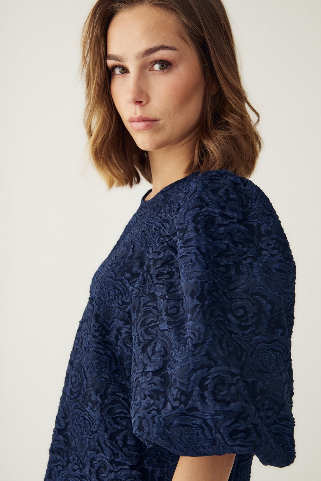 N-Shelly Blouse Navy Blue | Skjorter og bluser | Smuk