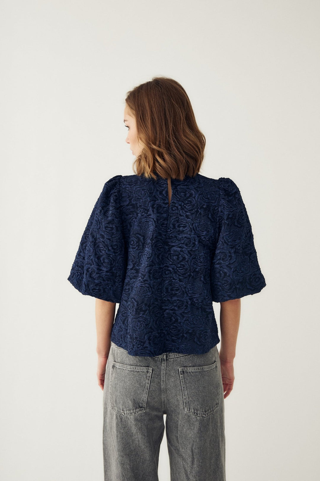 N-Shelly Blouse Navy Blue | Skjorter og bluser | Smuk