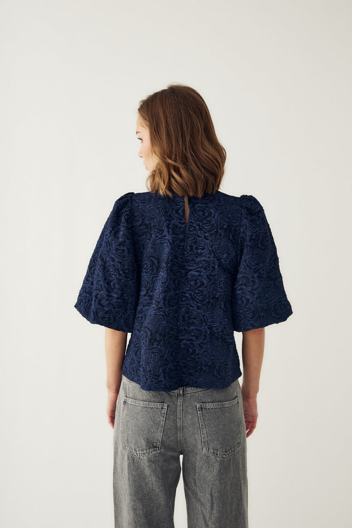 N-Shelly Blouse Navy Blue | Skjorter og bluser | Smuk