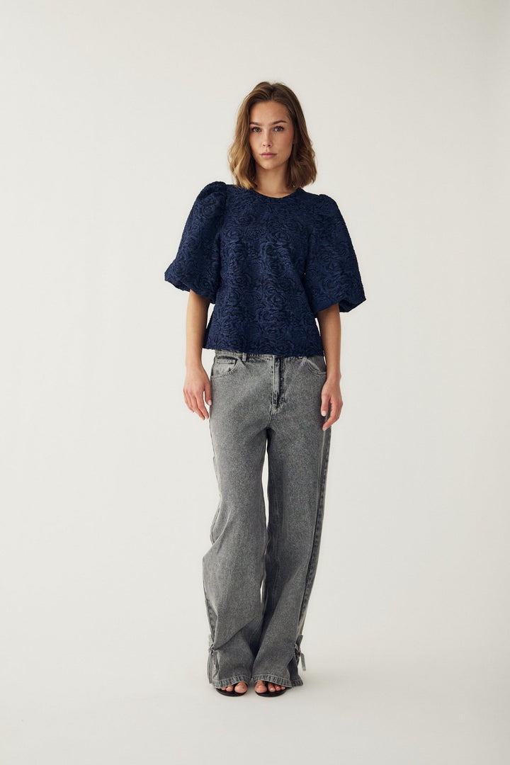 N-Shelly Blouse Navy Blue | Skjorter og bluser | Smuk