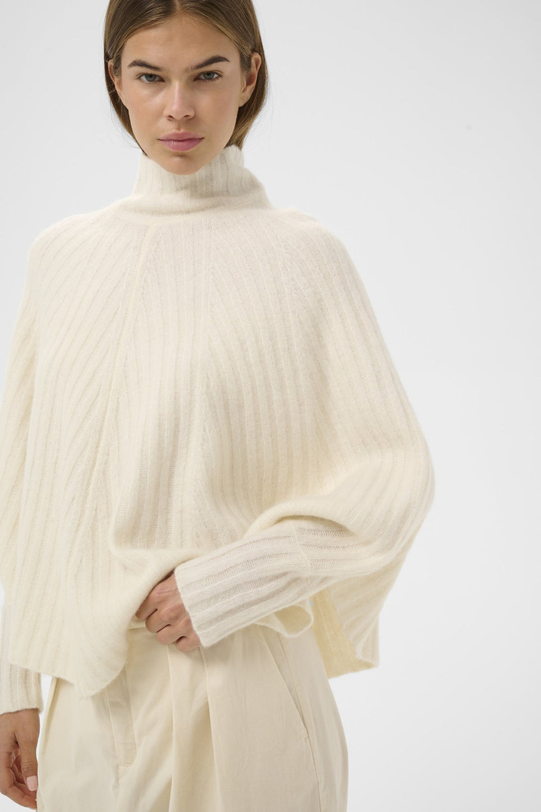 Nabaaiw Cape Ecru | Poncho | Smuk - Dameklær på nett