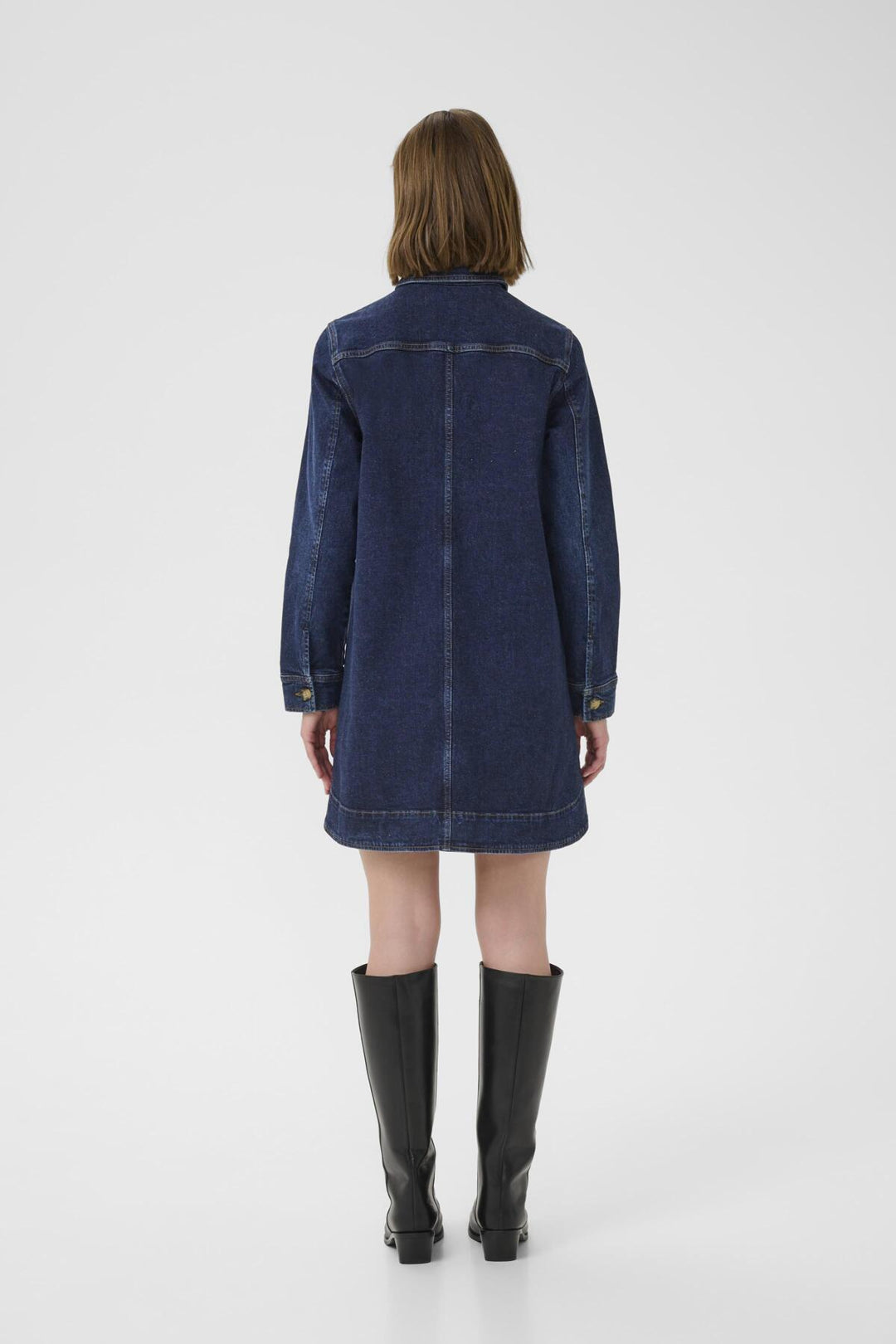 Nanaiw Denim Dress Dark Wash Denim | Kjoler | Smuk - Dameklær på nett