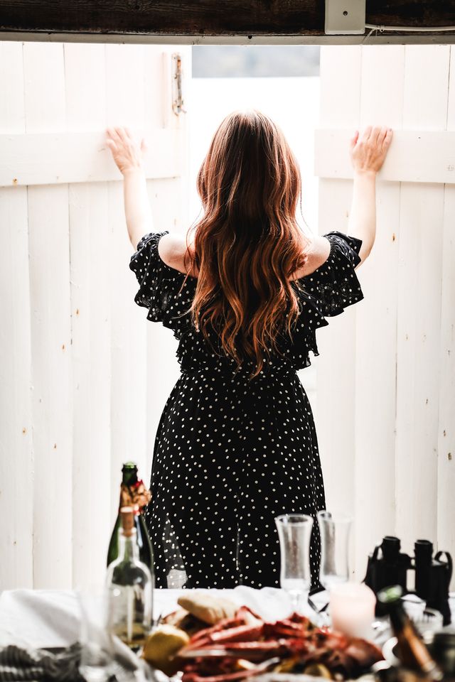 Napoli Frill Dress Black Dot | Kjoler | Smuk - Dameklær på nett