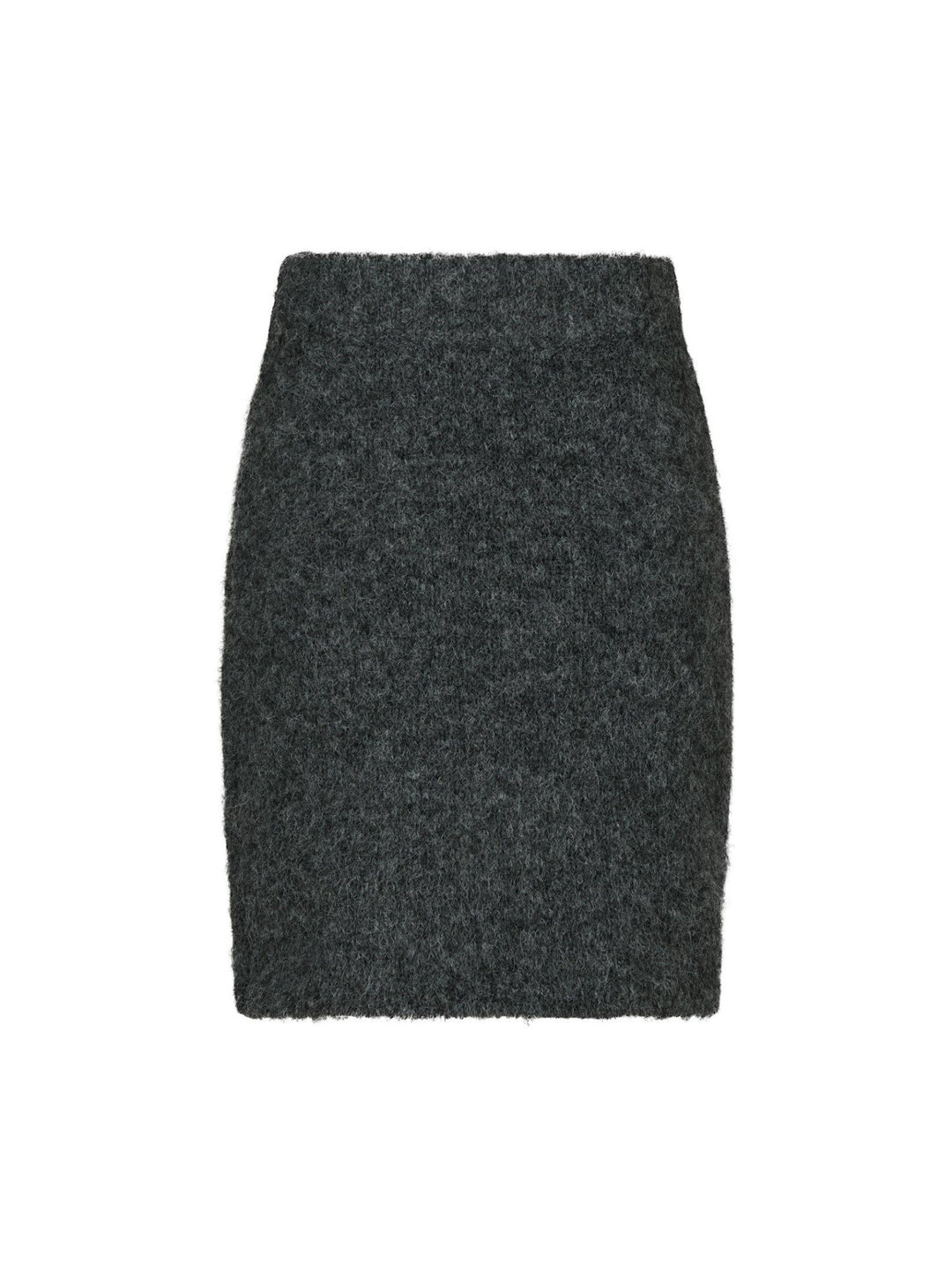 Naria Fluffy Knit Skirt Antracit | Genser | Smuk - Dameklær på nett