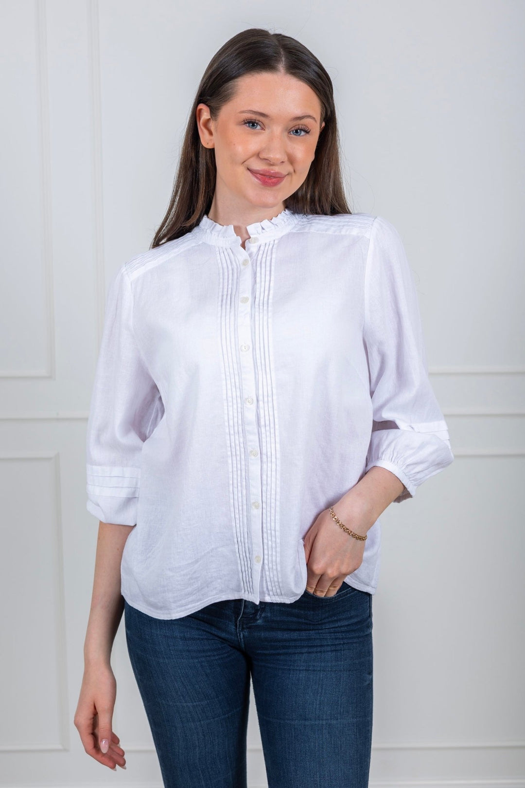 Nastja Shirt Bright White | Skjorter og bluser | Smuk - Dameklær på nett