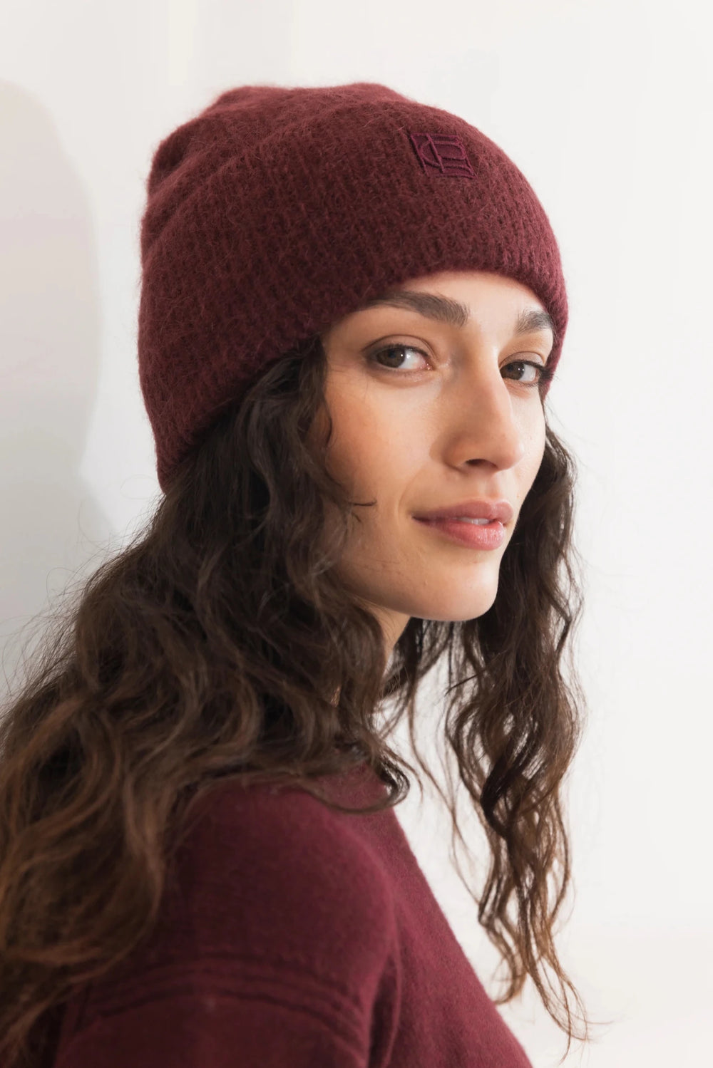 Naya Beanie Deep Plum | Accessories | Smuk