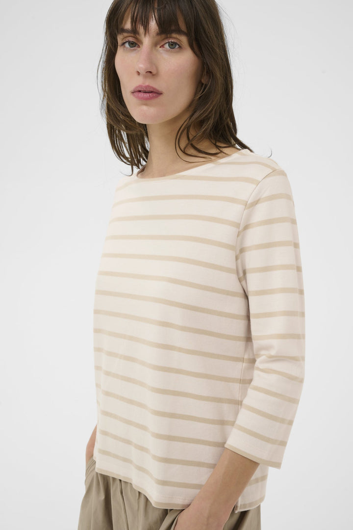 Nela T-Shirt French Oak Stripe | Topper | Smuk
