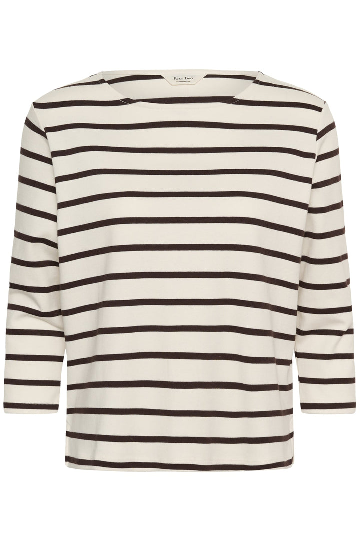 Nela T-Shirt Mole Stripe | Topper | Smuk
