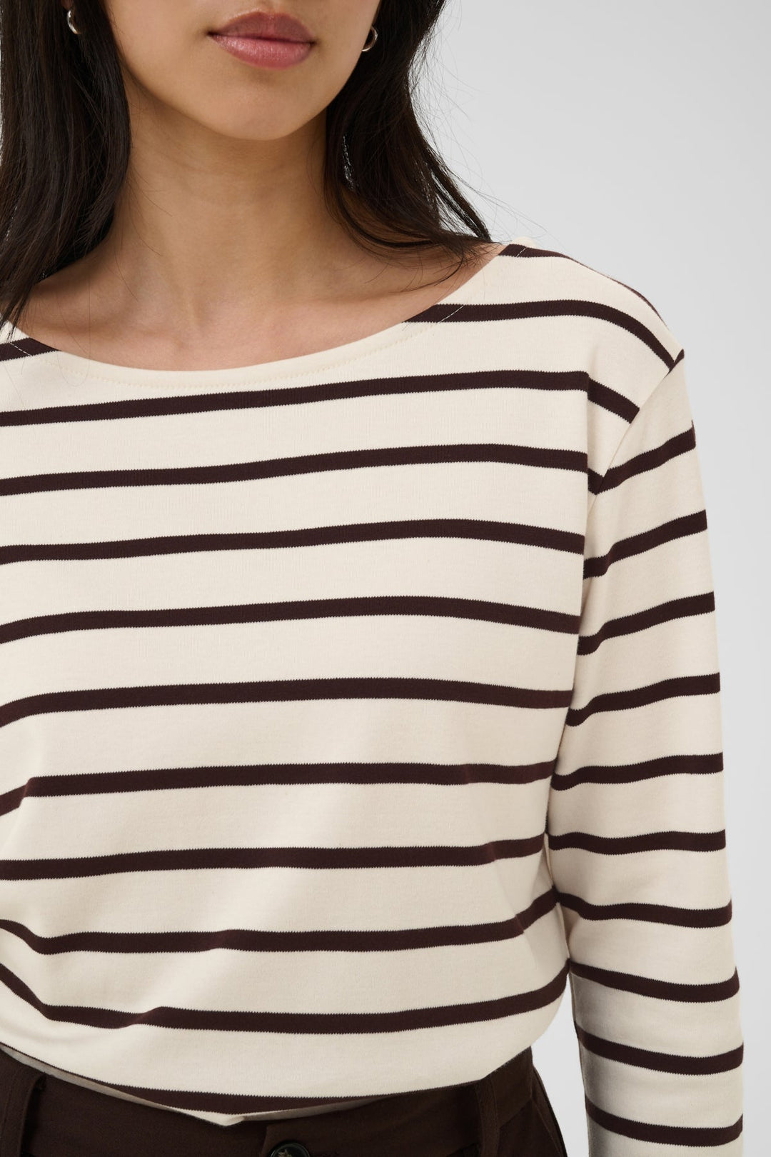 Nela T-Shirt Mole Stripe | Topper | Smuk