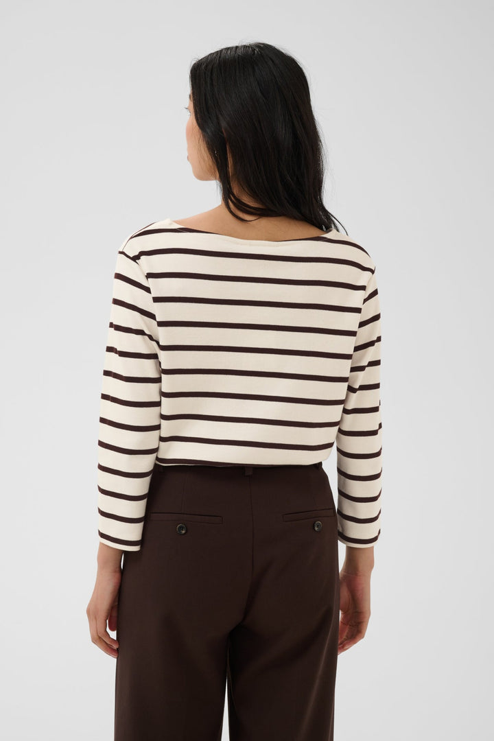 Nela T-Shirt Mole Stripe | Topper | Smuk