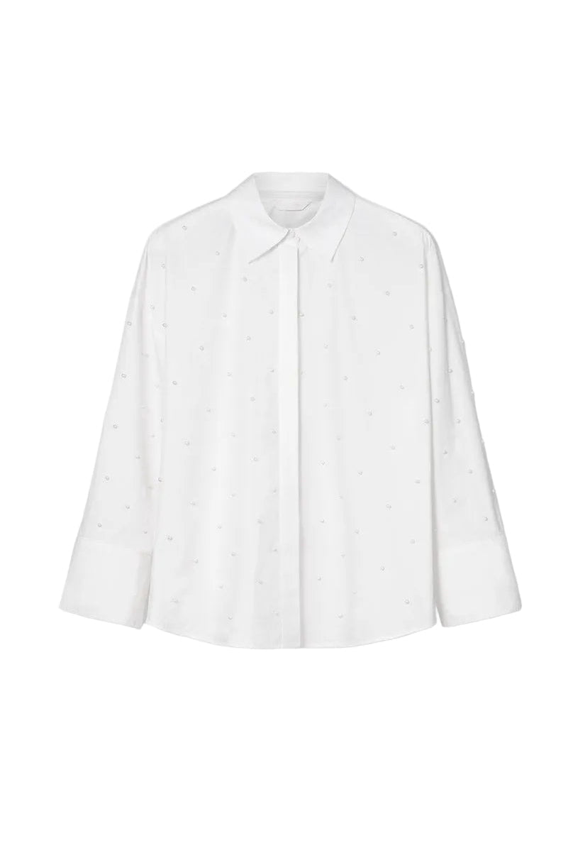 Nell Pearl Shirt White | Skjorter og bluser | Smuk