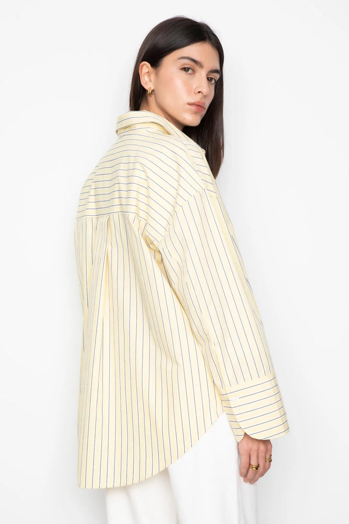 Nell Shirt Light Yellow Stripe | Skjorter og bluser | Smuk