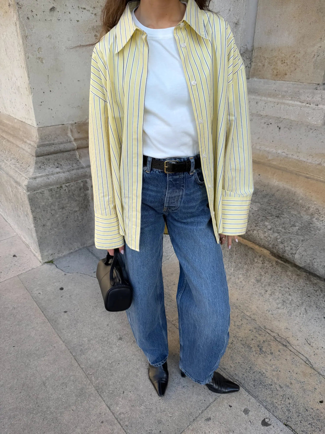 Nell Shirt Light Yellow Stripe | Skjorter og bluser | Smuk