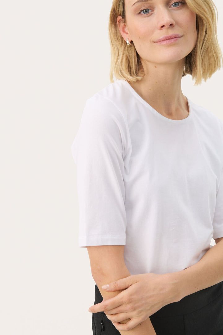 Nemi T-Shirt Bright White | Topper | Smuk - Dameklær på nett