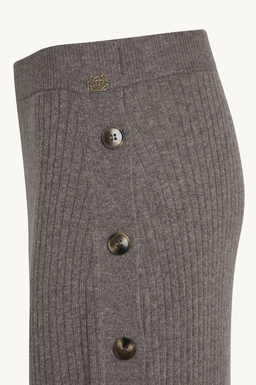 Nenna Skirt Cacao Melange | Skjørt | Smuk - Dameklær på nett