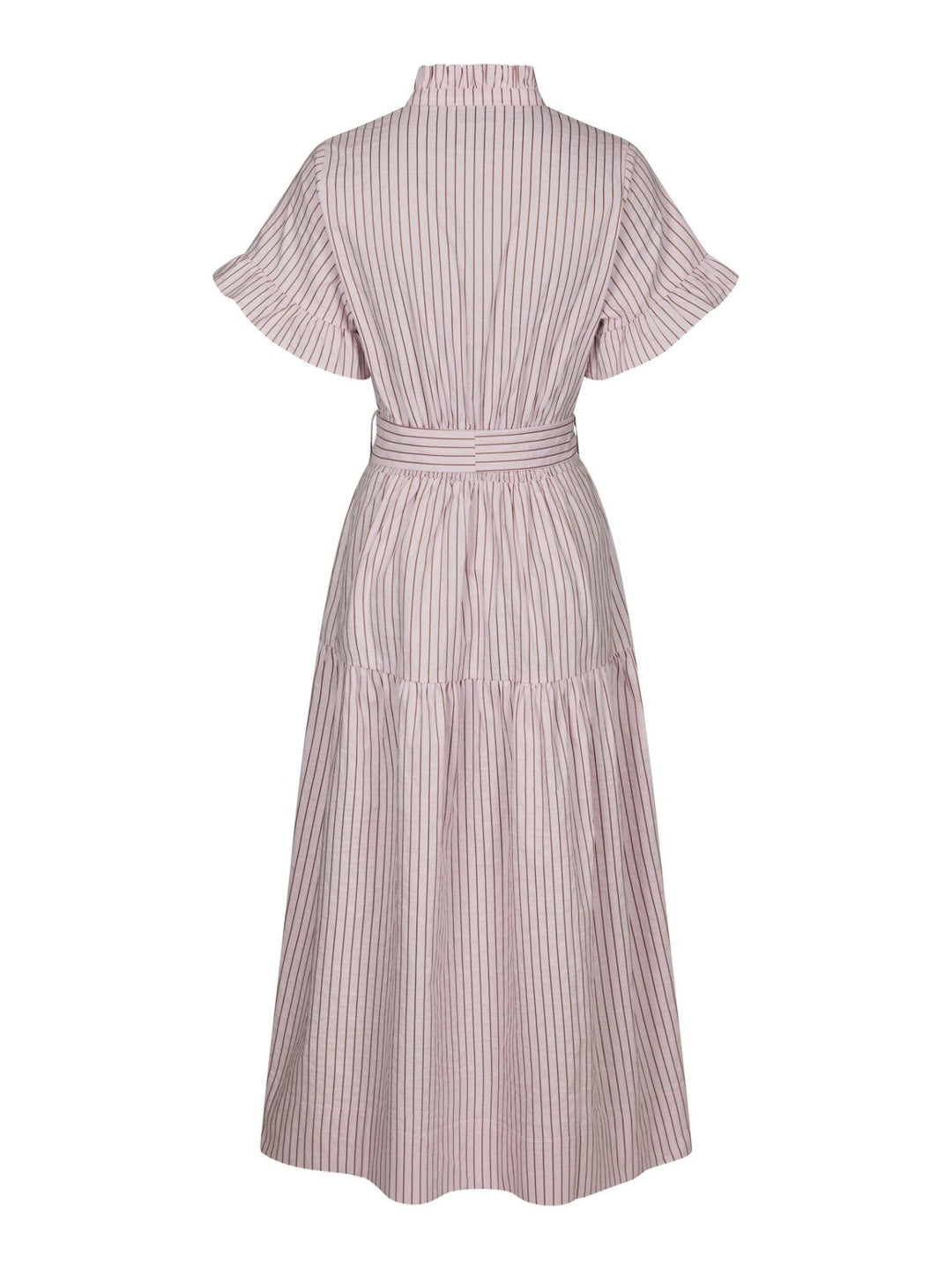 Nessie Structure Stripe Dress Light Pink | Kjoler | Smuk