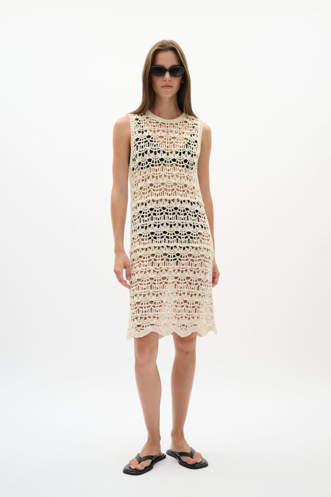 Neteiw Dress Ecru | Kjoler | Smuk