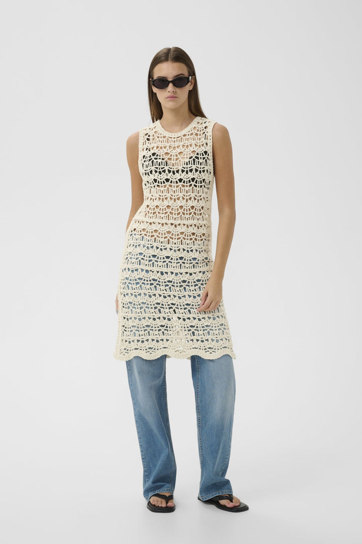 Neteiw Dress Ecru | Kjoler | Smuk