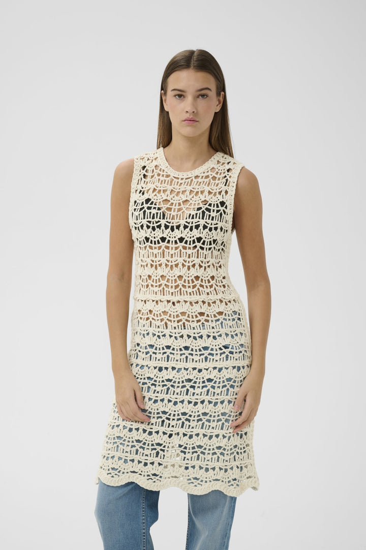 Neteiw Dress Ecru | Kjoler | Smuk