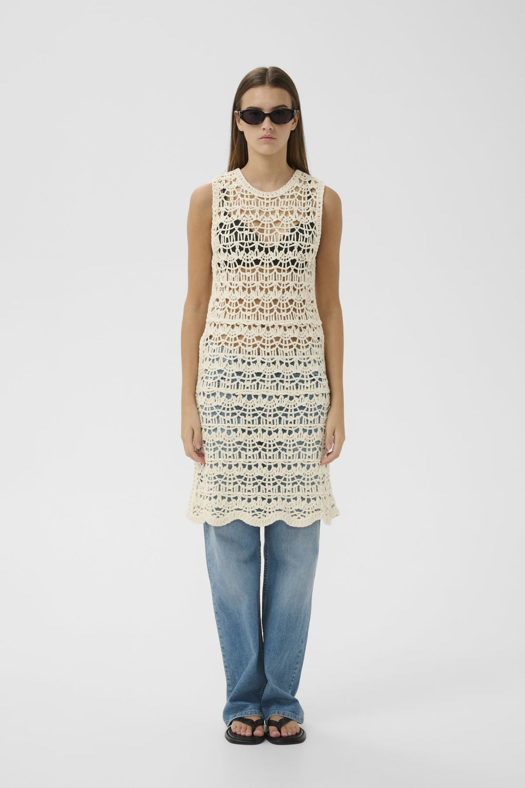 Neteiw Dress Ecru | Kjoler | Smuk