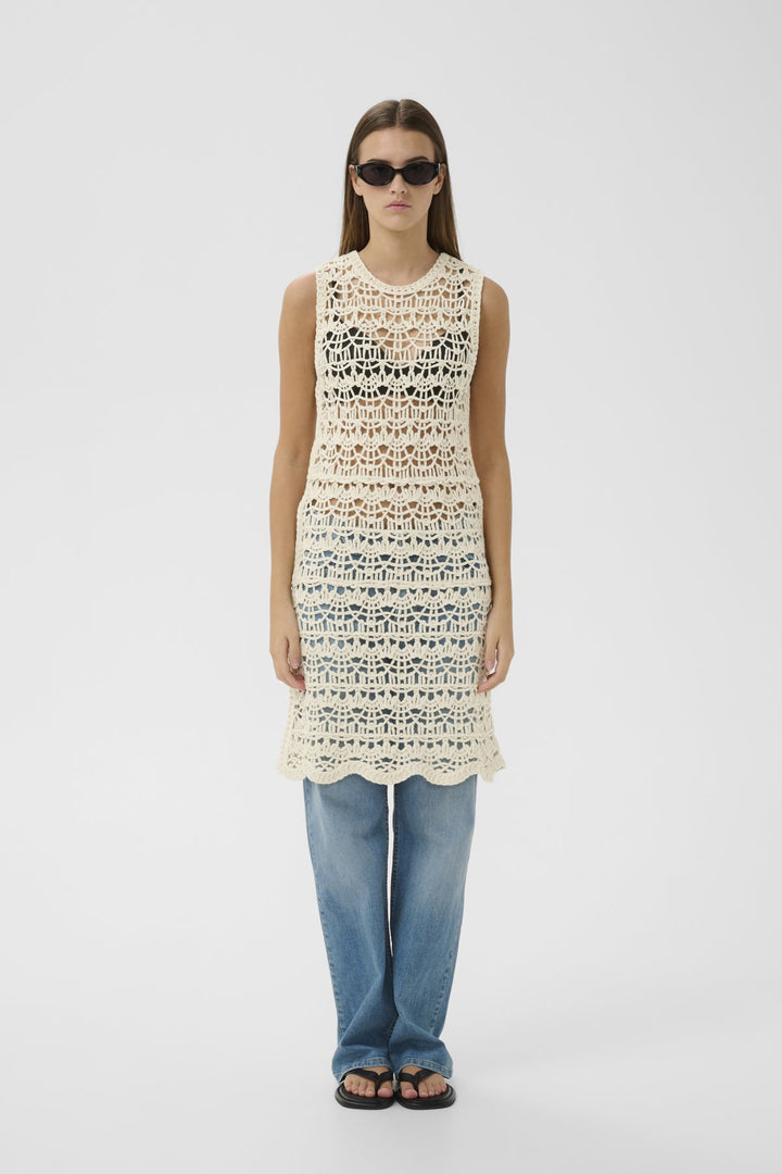 Neteiw Dress Ecru | Kjoler | Smuk