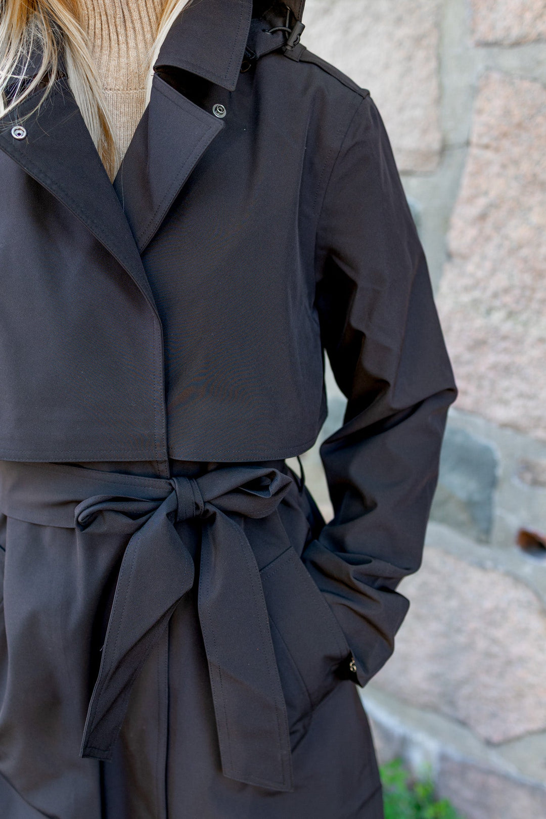New Aline Tech Trenchcoat Black | Yttertøy | Smuk