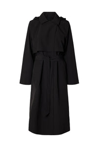 New Aline Tech Trenchcoat Black