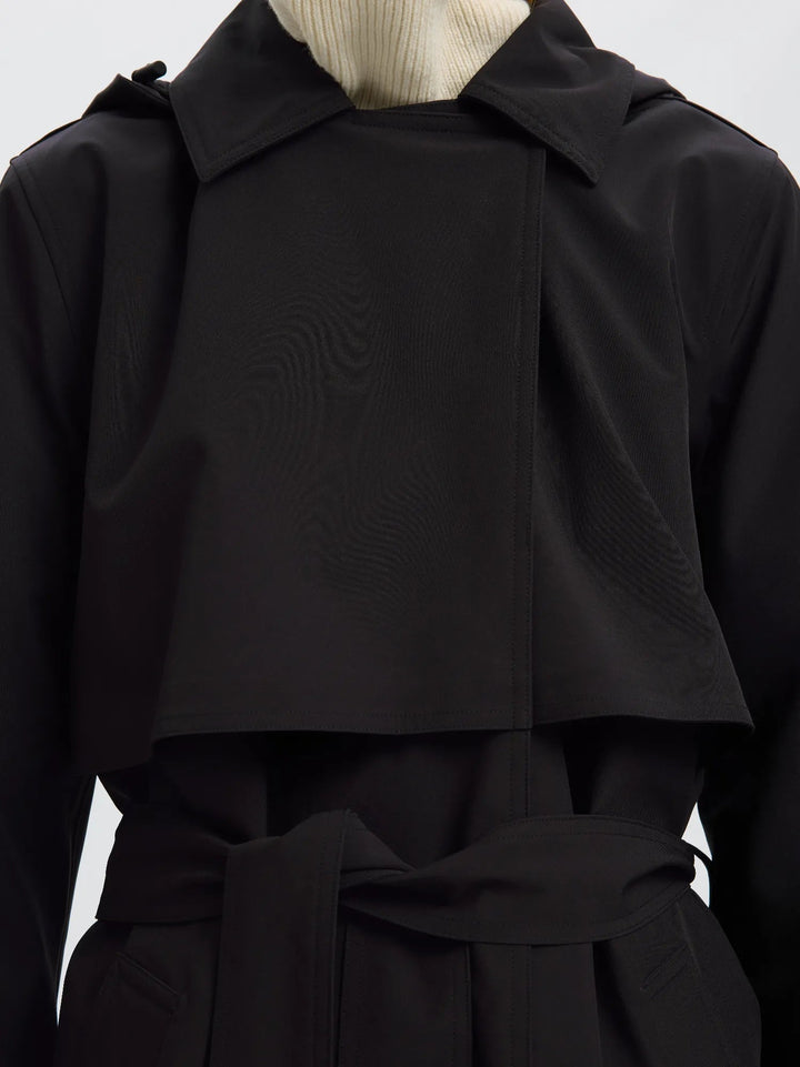 New Aline Tech Trenchcoat Black | Yttertøy | Smuk