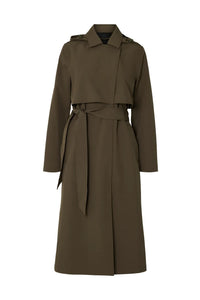 New Aline Tech Trenchcoat Grape Leaf