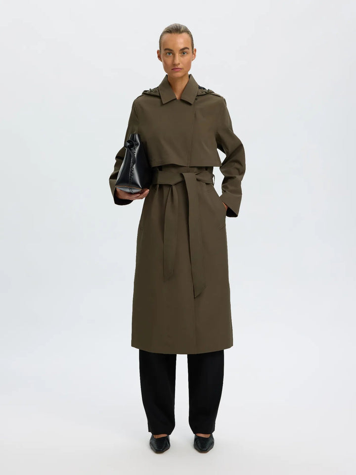 New Aline Tech Trenchcoat Grape Leaf | Yttertøy | Smuk