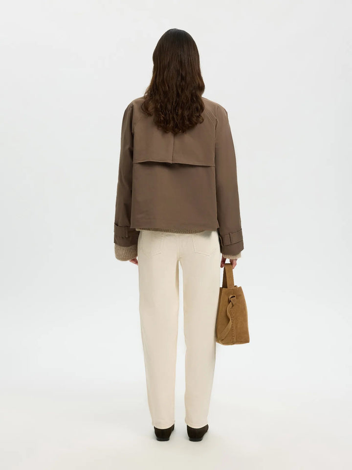New Cilo Short Trenchcoat Chocolate Chip | Yttertøy | Smuk