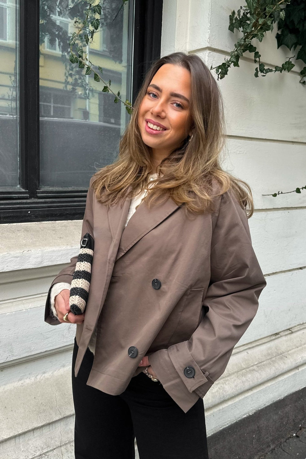 New Cilo Short Trenchcoat Chocolate Chip | Yttertøy | Smuk