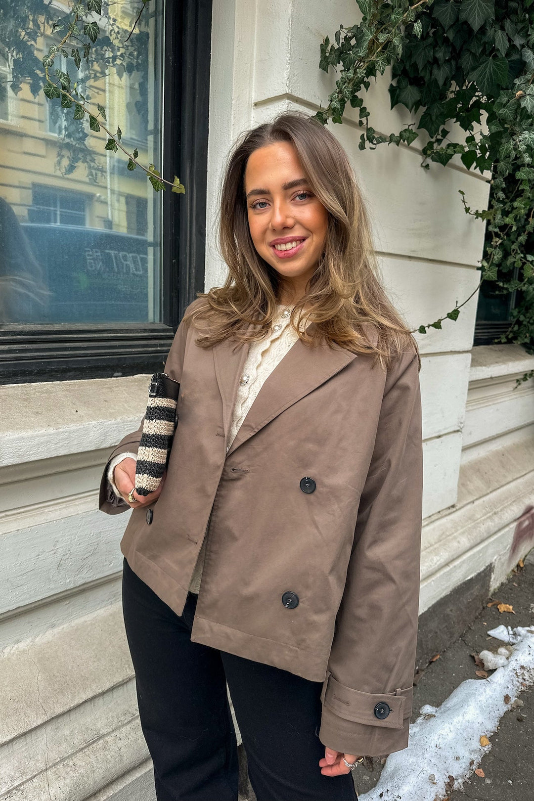 New Cilo Short Trenchcoat Chocolate Chip | Yttertøy | Smuk