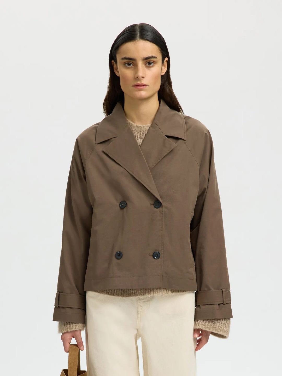 New Cilo Short Trenchcoat Chocolate Chip | Yttertøy | Smuk