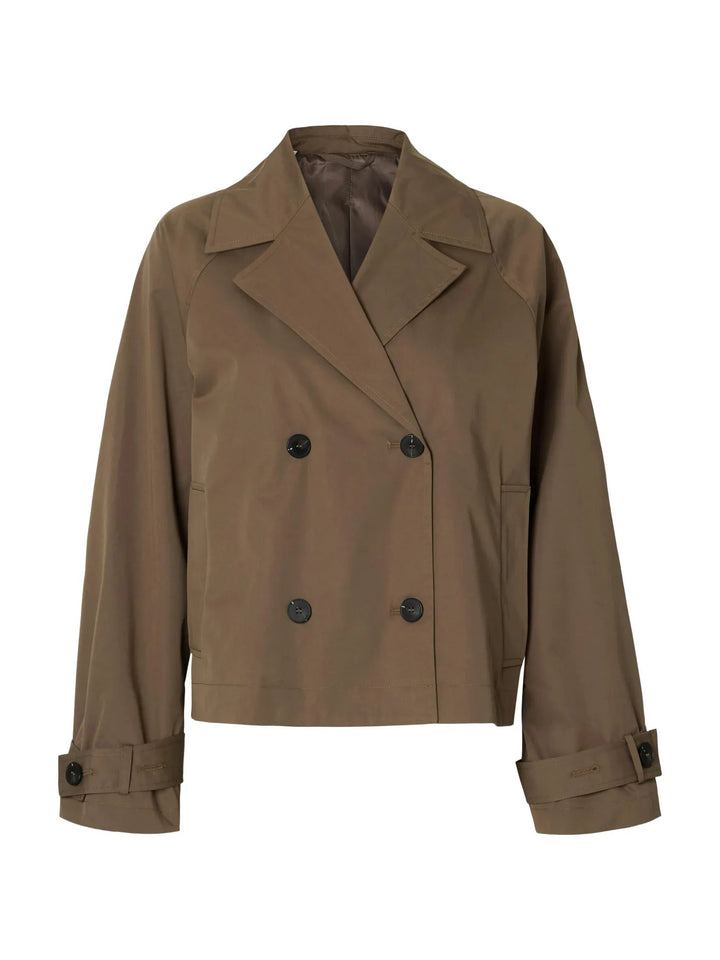 New Cilo Short Trenchcoat Chocolate Chip | Yttertøy | Smuk