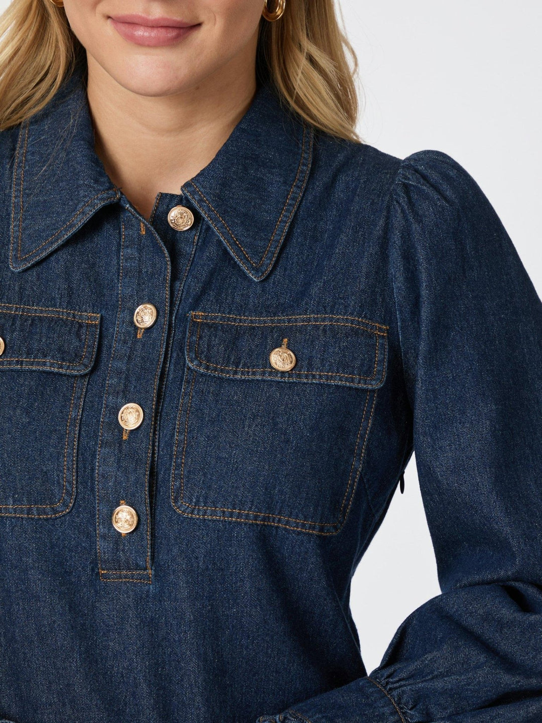 Nikko Denim Dress Blue | Kjoler | Smuk - Dameklær på nett