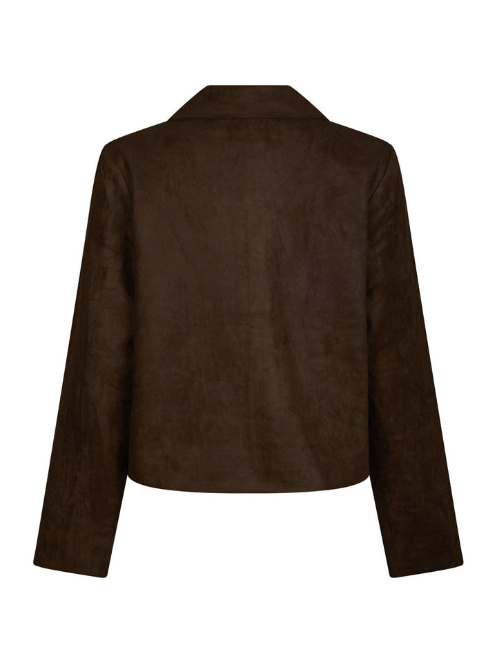 Nilo Suede Jacket Dark Brown | Yttertøy | Smuk - Dameklær på nett