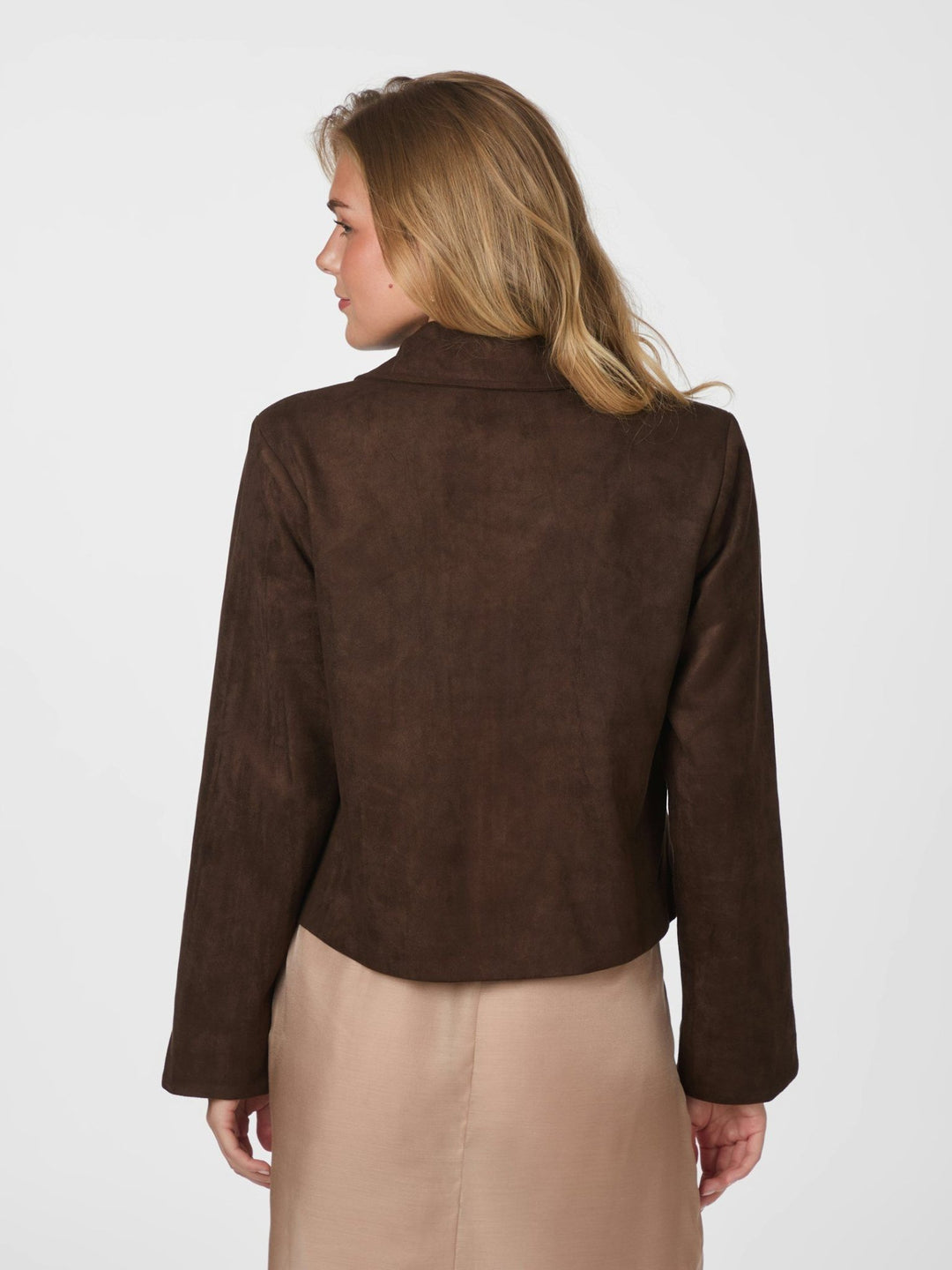 Nilo Suede Jacket Dark Brown | Yttertøy | Smuk - Dameklær på nett