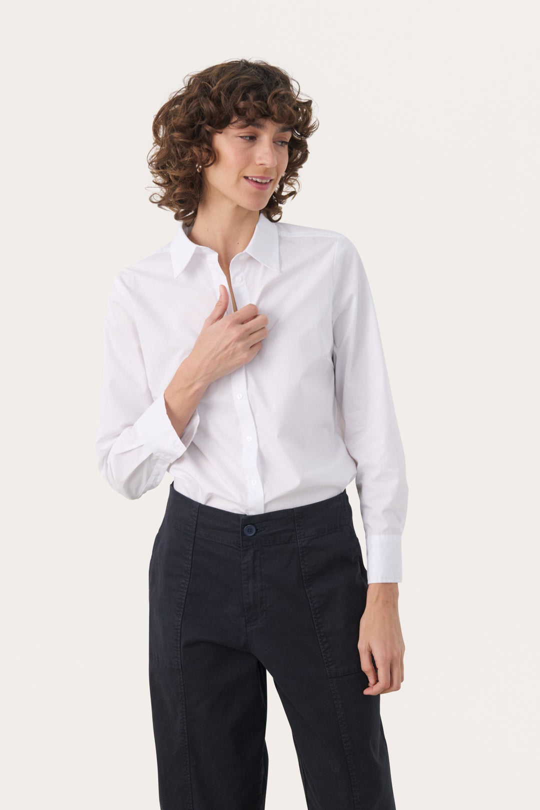 Niminipw Shirt Bright White | Skjorter og bluser | Smuk - Dameklær på nett