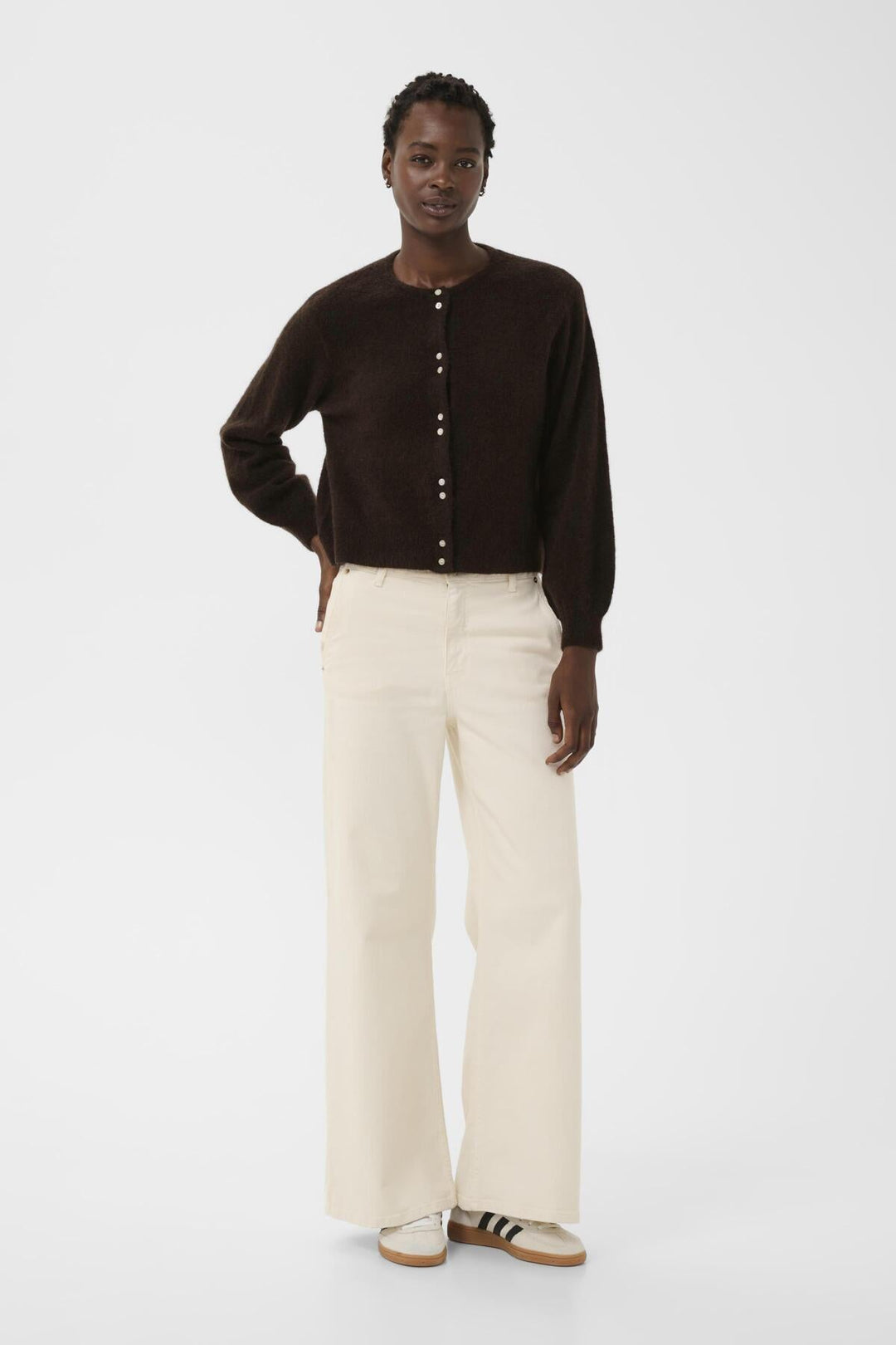 Ninell Cardigan Ganache Melange | Genser | Smuk - Dameklær på nett