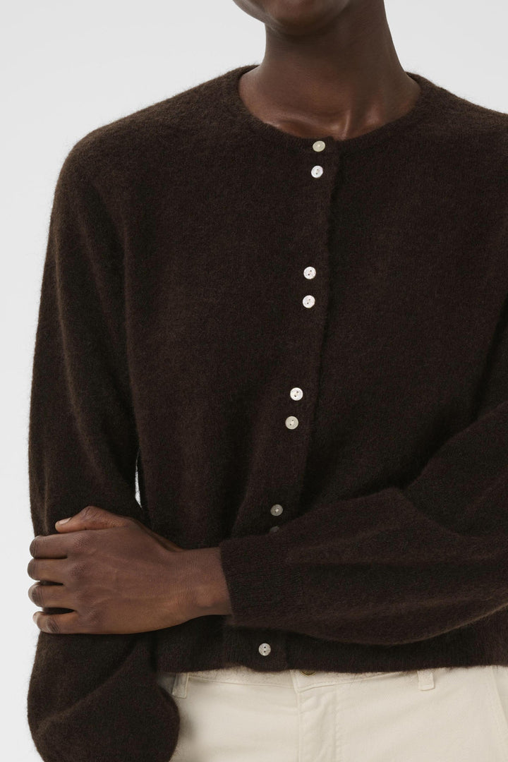 Ninell Cardigan Ganache Melange | Genser | Smuk - Dameklær på nett