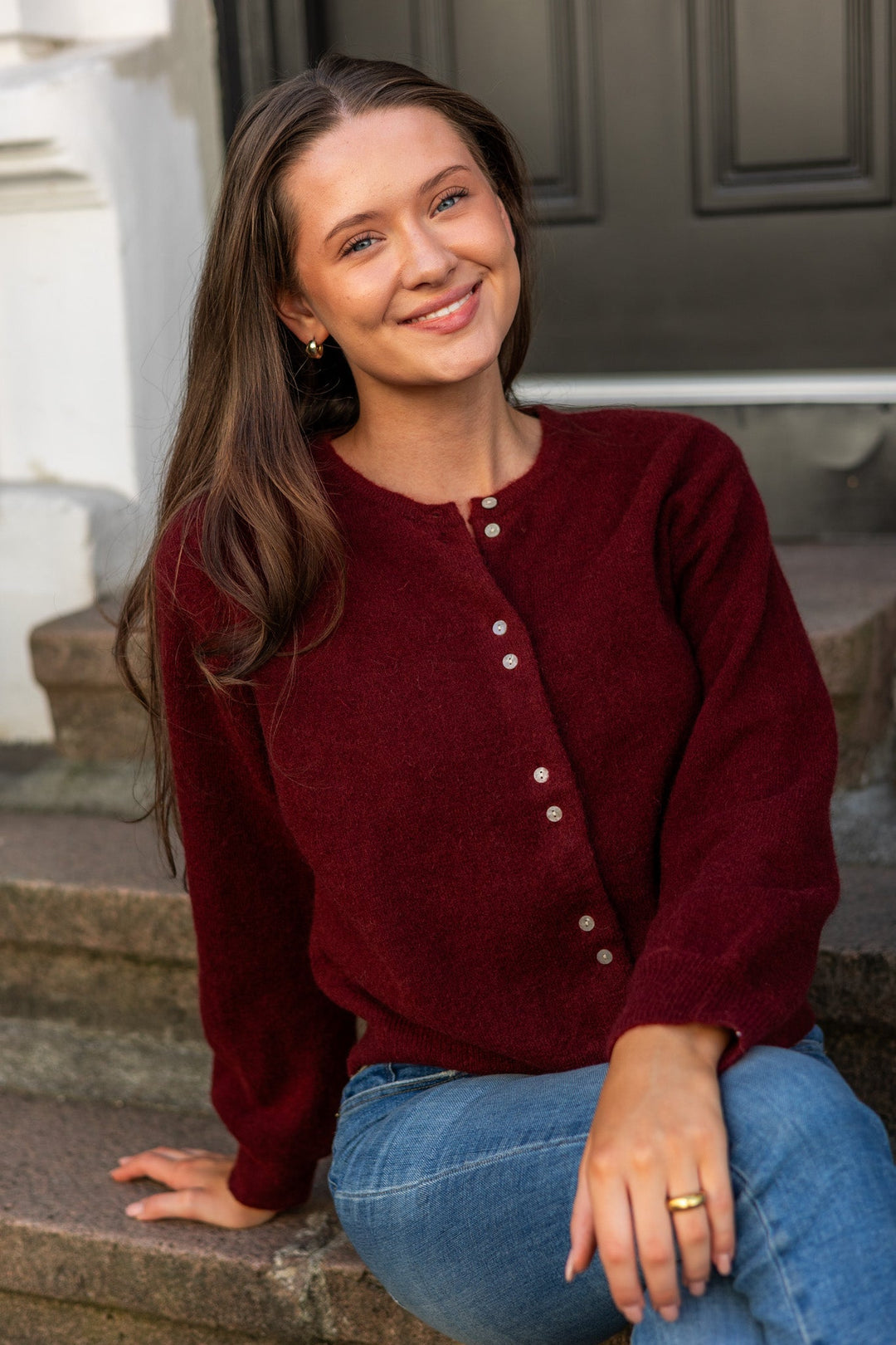 Ninell Cardigan Tawny Port | Genser | Smuk - Dameklær på nett