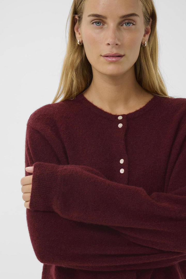 Ninell Cardigan Tawny Port | Genser | Smuk - Dameklær på nett