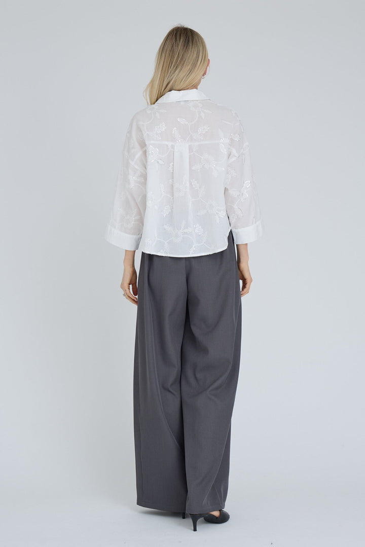 Ninna Shirt Off White | Skjorter og bluser | Smuk