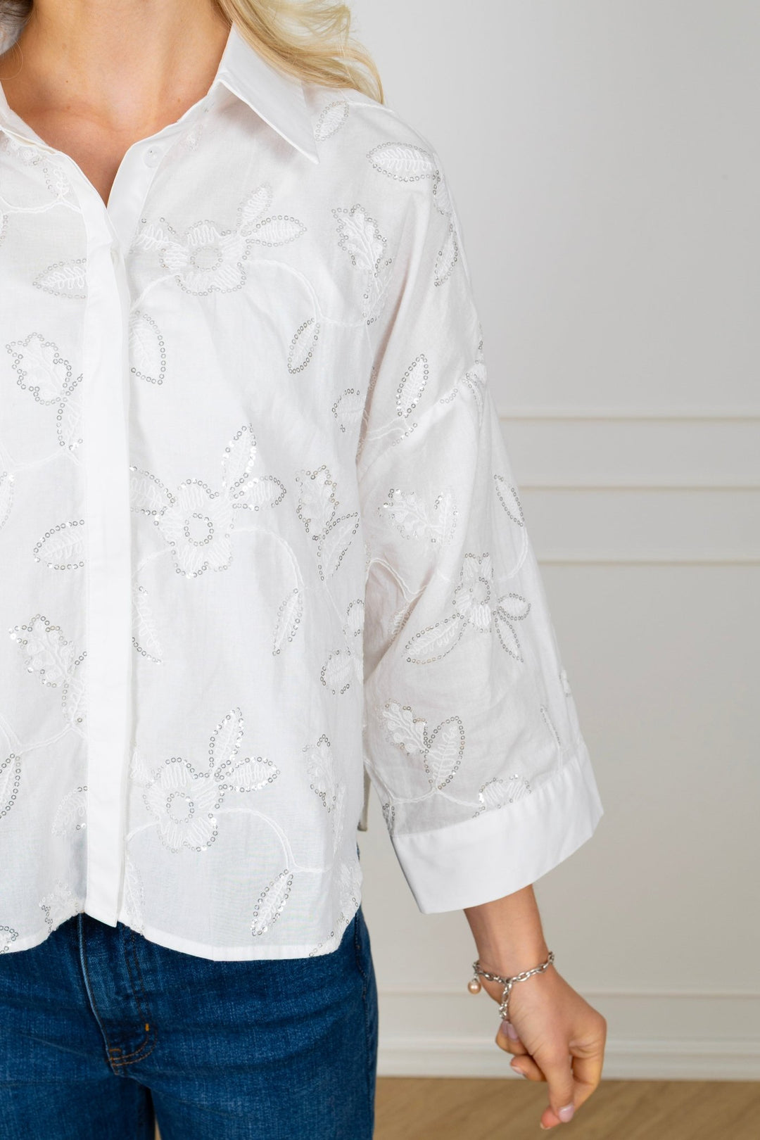 Ninna Shirt Off White | Skjorter og bluser | Smuk