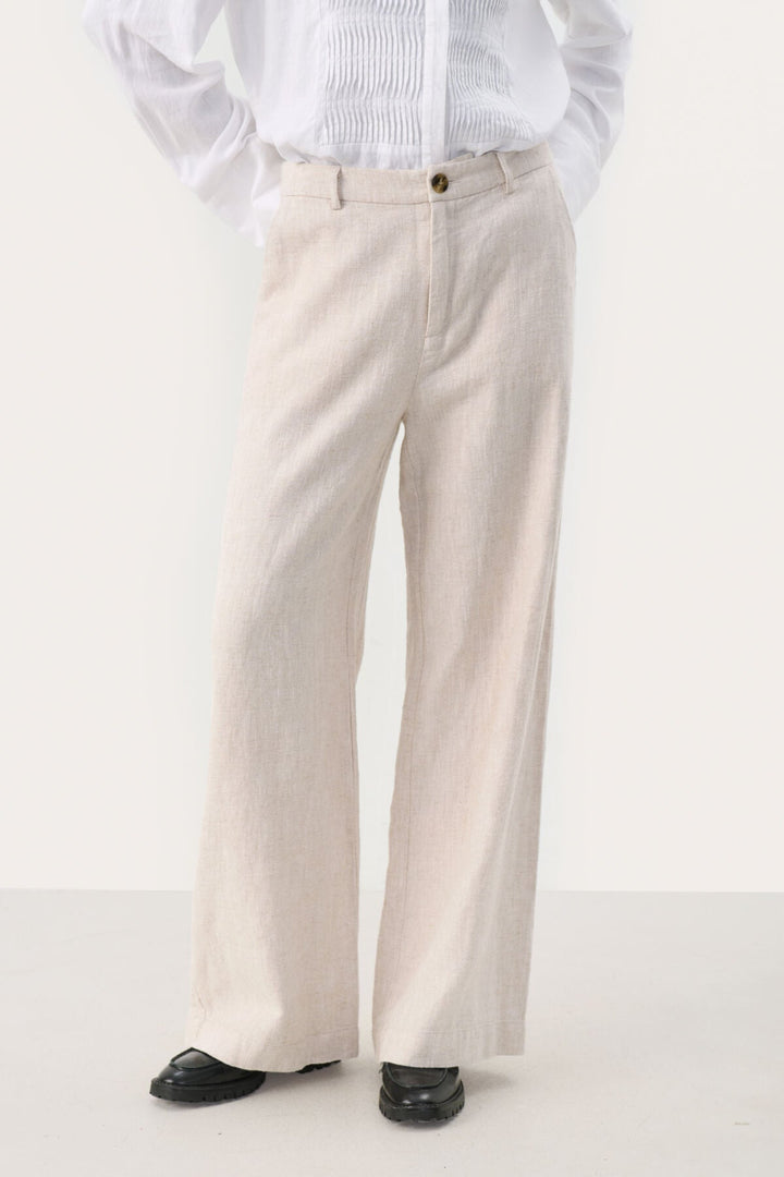 Ninnes Pants French Oak Melange | Bukser | Smuk