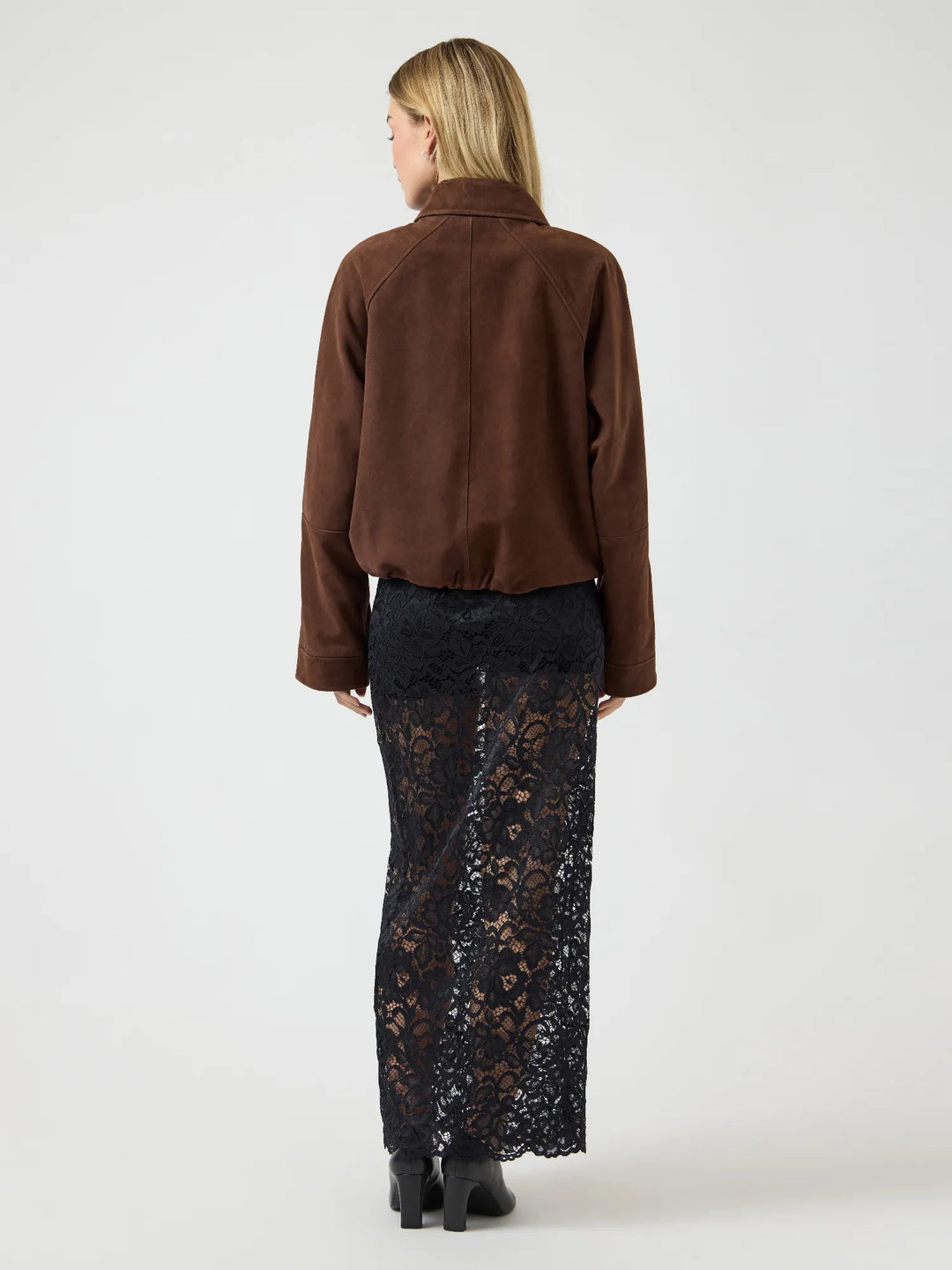 Noel Suede Leather Bomber Jacket Pinecone | Yttertøy | Smuk