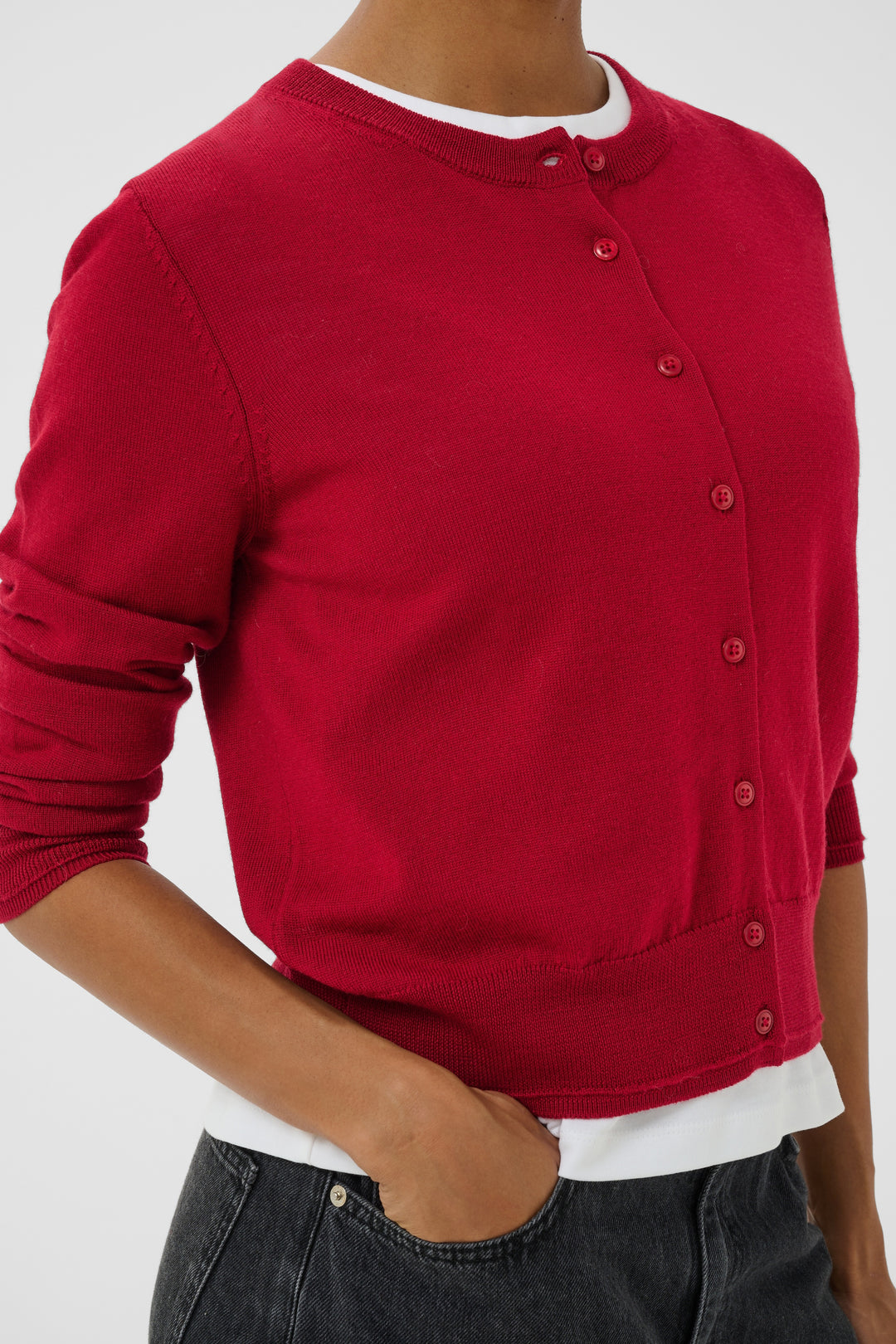 Noelani Cardigan Biking Red | Genser | Smuk