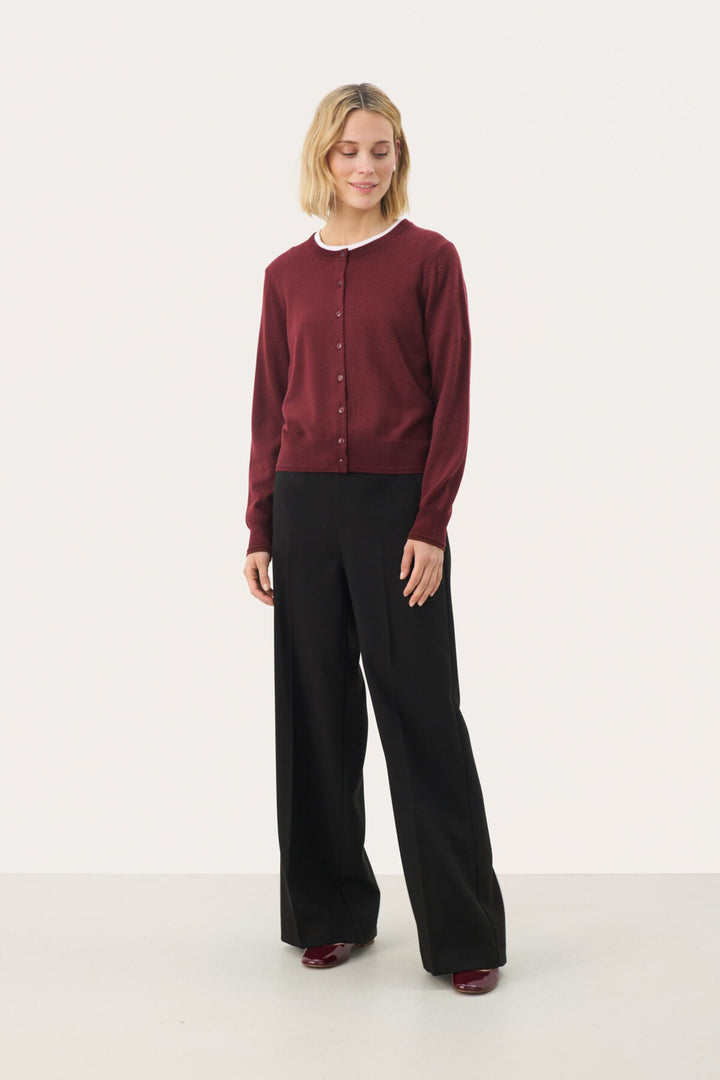Noelanipw Cardigan Tawny Port | Genser | Smuk - Dameklær på nett