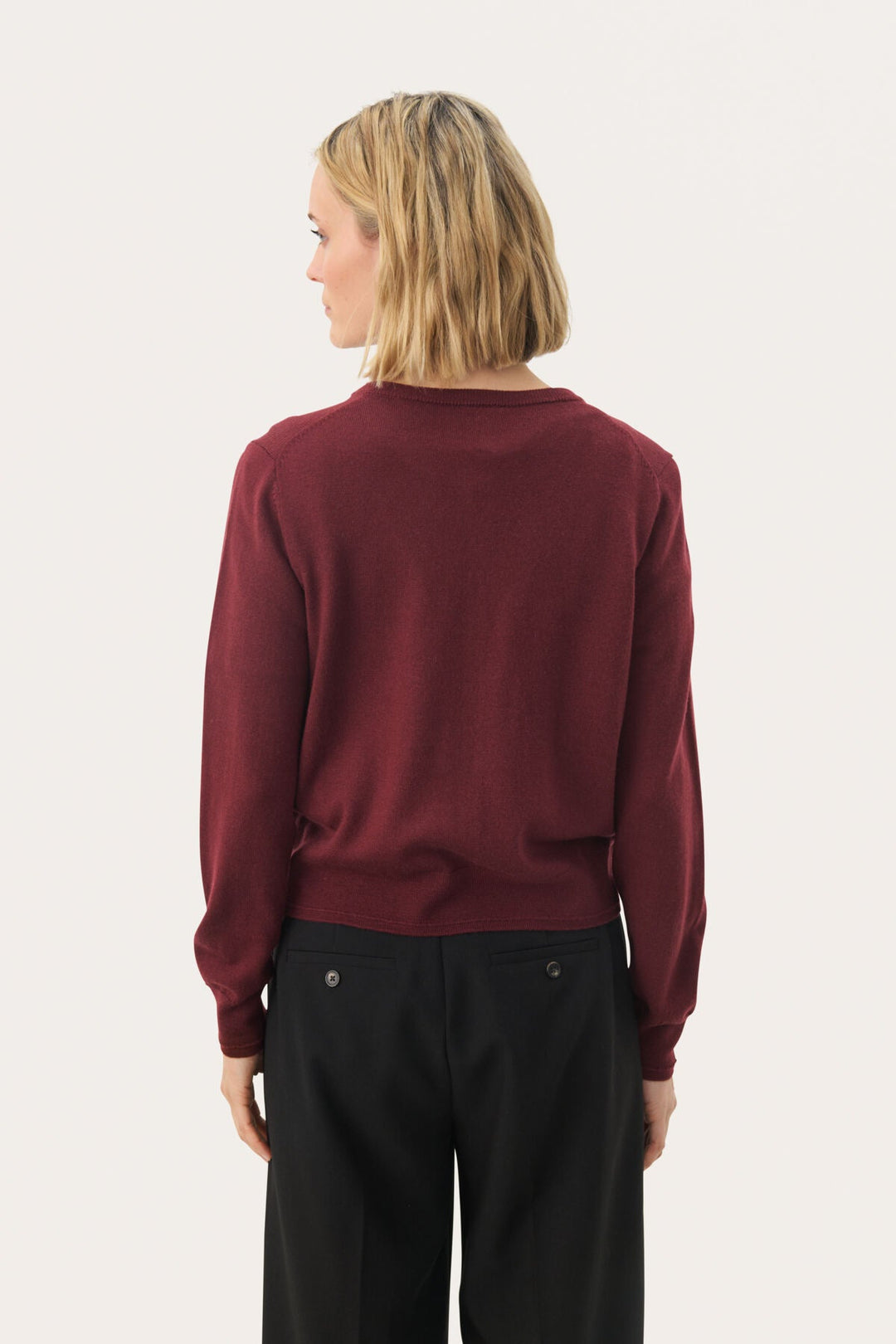 Noelanipw Cardigan Tawny Port | Genser | Smuk - Dameklær på nett